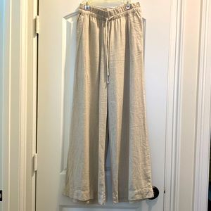 Linen Wide Leg Pants